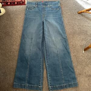 Spanx Seamed Front Wide Leg Jeans